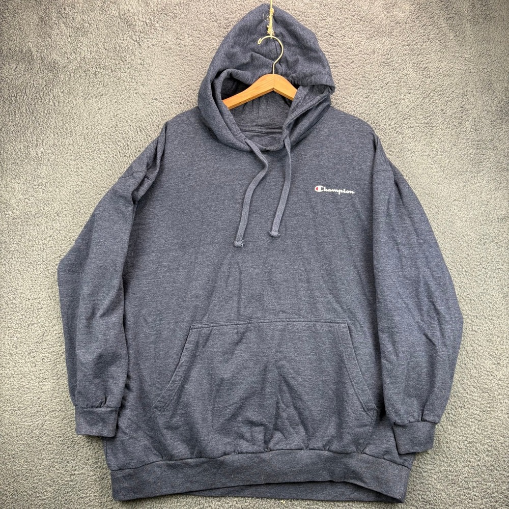 Champion Mens Authentic Athleticwear Hoodie Sweatshirt Gray 3XL Big and‎ Tall